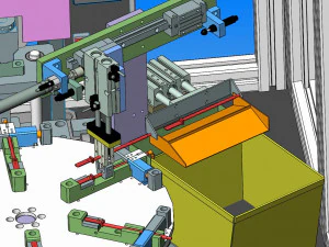 wire through casing peeling automatic terminal crimping machine 3D Model
