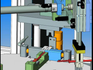 wire through casing peeling automatic terminal crimping machine 3D Model