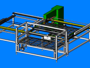 자동 메쉬 용접기 3D 모델