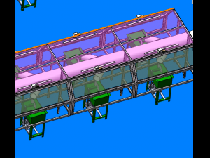 layout of stone cutting machine and production workshop Modelo 3D