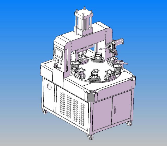 turntable riveting machine 3D Модель .c4d .max .obj .3ds .fbx .stl .blend 