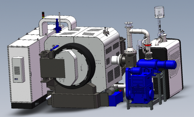 vacuum sintering furnace Modelo 3D .c4d .max .obj .3ds .fbx .stl .blend 