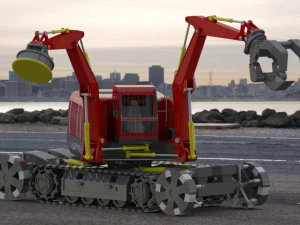 excavadora grande Modelo 3D
