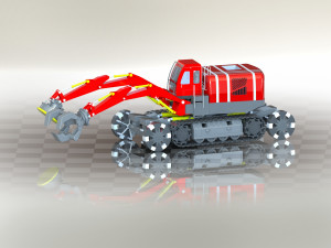large excavator 3D 模型