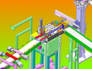 automatic filling production linefood medicine daily chemical 3D Model