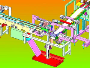 automatic filling production linefood medicine daily chemical 3D Model