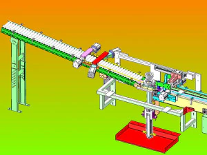 automatic filling production linefood medicine daily chemical 3D Model