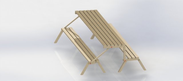 outdoor folding tables and chairs 3D Model .c4d .max .obj .3ds .fbx .stl .blend 