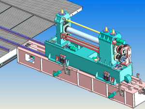hxl-zjs216r model drawing of slitting machine 3Dモデル