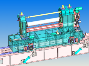 hxl-zjs216r model drawing of slitting machine 3Dモデル