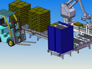 palletizing line complete set 3D Model