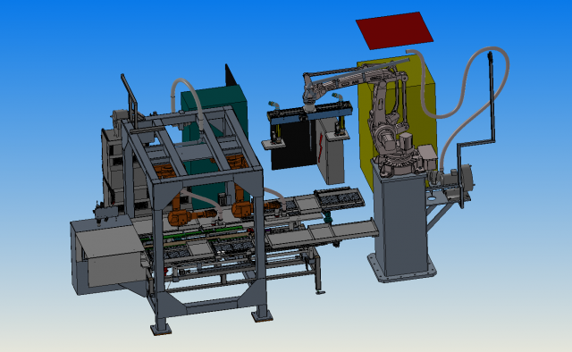 sanitary napkin production line 3D Model .c4d .max .obj .3ds .fbx .stl .blend 
