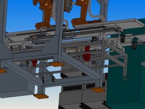 sanitary napkin production line 3D Model