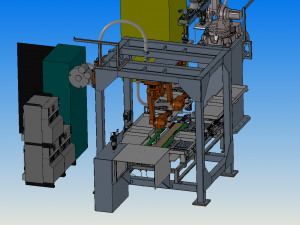 sanitary napkin production line 3D Model