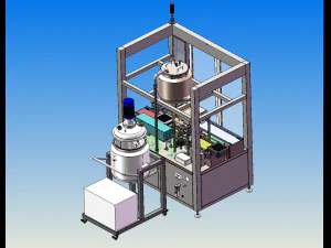 blood collecting and glue filling machine 3D Model