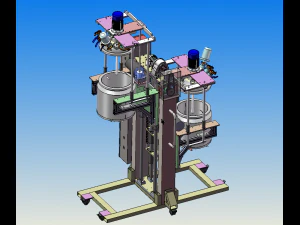 blood collecting and glue filling machine 3D Model