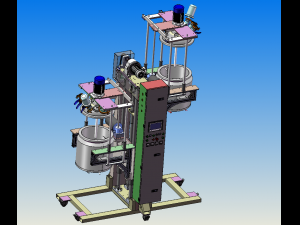 blood collecting and glue filling machine 3D 모델