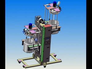 blood collecting and glue filling machine 3D Model