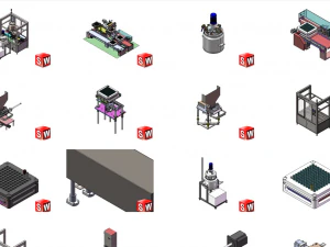 blood collecting and glue filling machine 3D Model