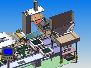 blood collecting and glue filling machine 3D 모델