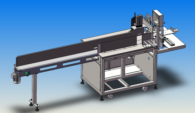 automatic paper drawing and packaging machine 3D Model .c4d .max .obj .3ds .fbx .stl .blend 