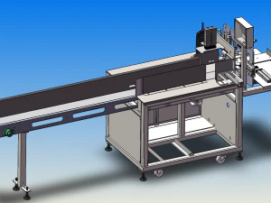 自動紙引き包装機 3Dモデル