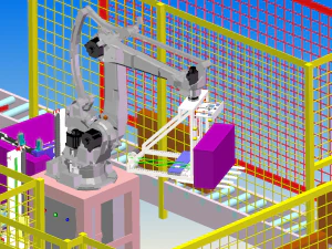 palletizer packaging line 3D Model