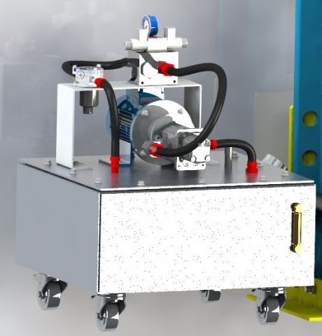 3kw hydraulic oil tank Modelo 3D .c4d .max .obj .3ds .fbx .stl .blend 