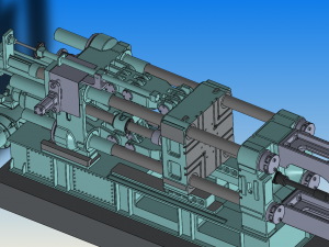500 ton die casting machine 3D Model