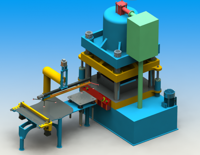 forging machine 3D Модель .c4d .max .obj .3ds .fbx .stl .blend 