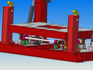 turnover hydraulic mold base 3D Model