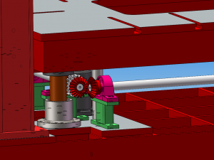 turnover hydraulic mold base Model 3D