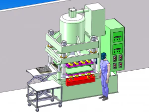 800t重型橡胶压机 3D 模型