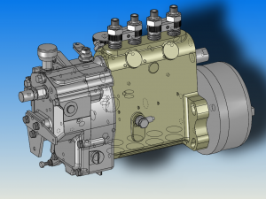 assembly drawing of diesel oil pump 3D-Modell