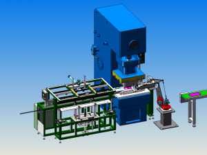 blanking bending automatic stamping line sheet stamping machine production line 3D मॉडल