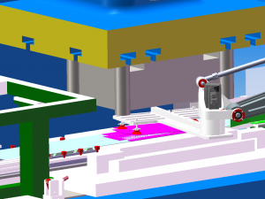 blanking bending automatic stamping line sheet stamping machine production line 3D मॉडल