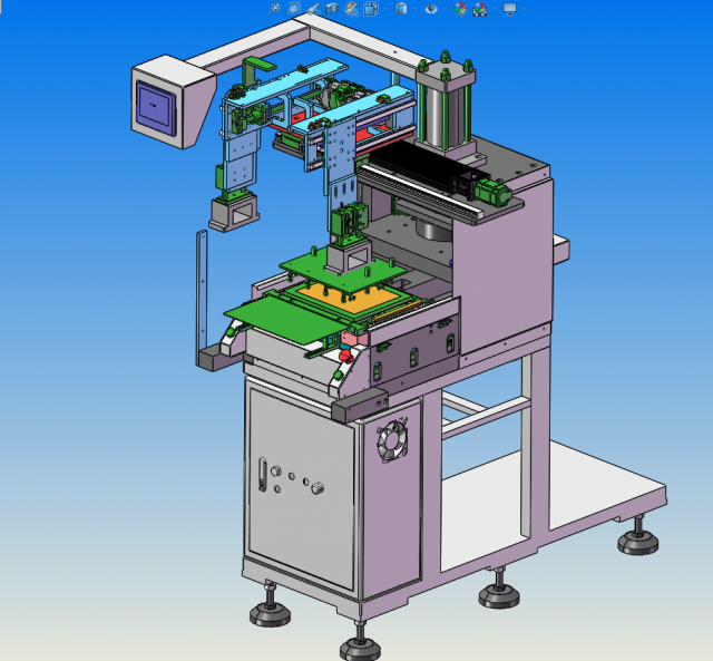 automatic loading and unloading punch Modello 3D .c4d .max .obj .3ds .fbx .stl .blend 