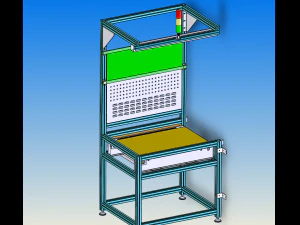 double speed chain assembly line 3D Model