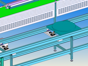 double speed chain assembly line Modelo 3D