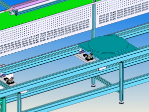 double speed chain assembly line 3D Model