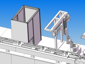 design model of double speed chain axonometric line 3D Model