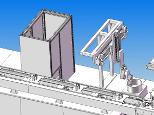 design model of double speed chain axonometric line 3D Model