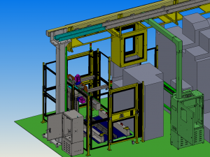 automatic processing line for gearbox pump body 3D Модель