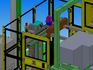automatic processing line for gearbox pump body 3D Модель