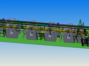 变速箱泵体自动加工线 3D 模型