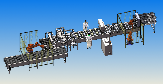 sandwich hamburger production line Modelo 3D .c4d .max .obj .3ds .fbx .stl .blend 