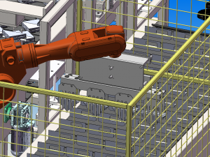 sandwich hamburger production line Modelo 3D