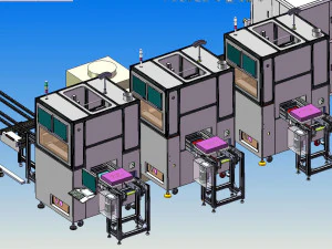 battery welding production line drawing 3D Model