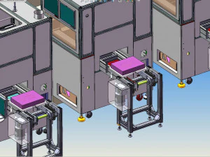 battery welding production line drawing 3D Model