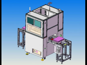 battery welding production line drawing 3D Modell